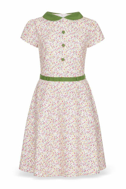 Smiffys Girls Multicoloured Floral A-Line Dress 10-12Y Party Summer