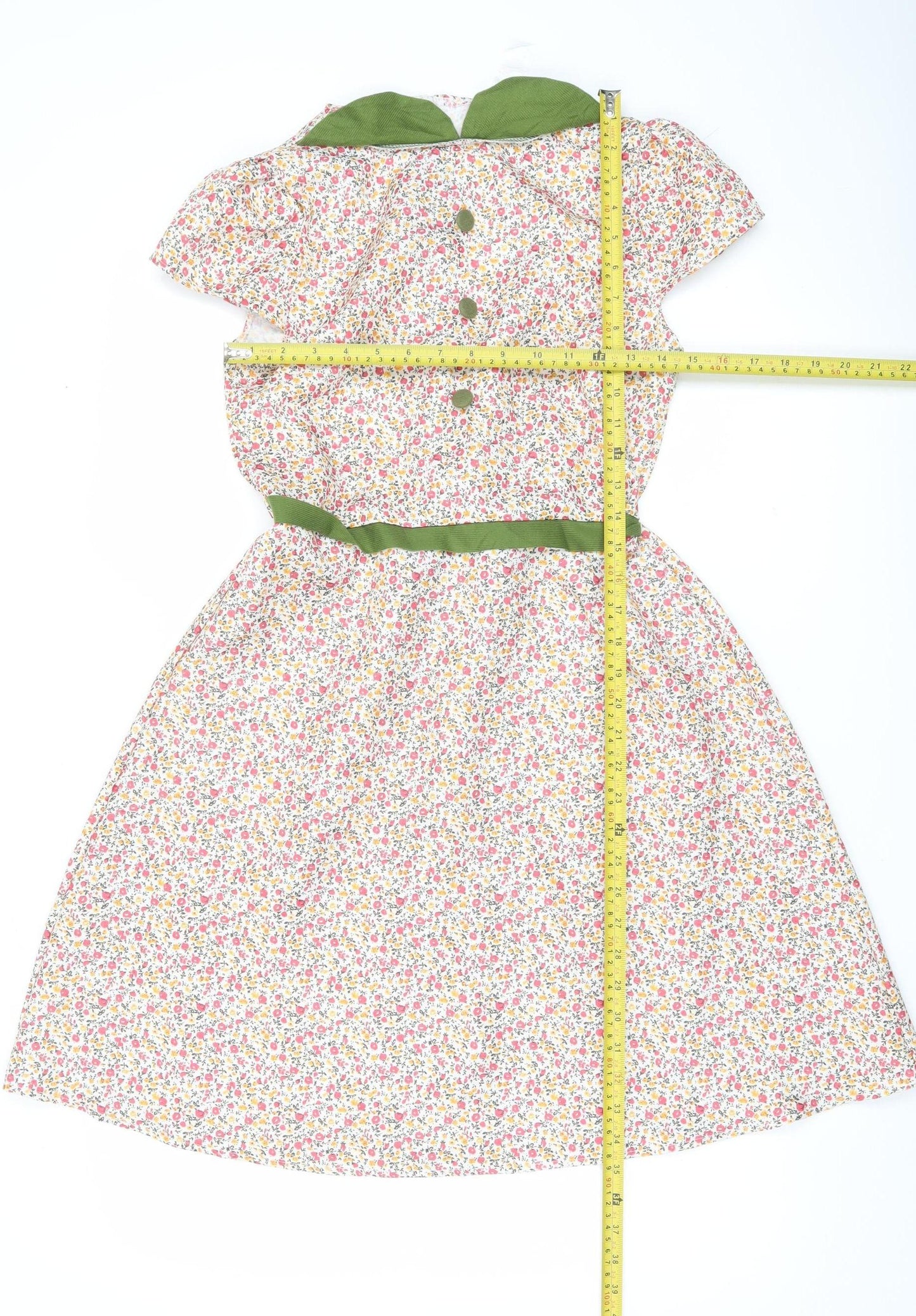 Smiffys Girls Multicoloured Floral A-Line Dress 10-12Y Party Summer