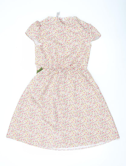 Smiffys Girls Multicoloured Floral A-Line Dress 10-12Y Party Summer