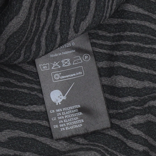 Womens UK Size S Monki Black Tunic Button-Up