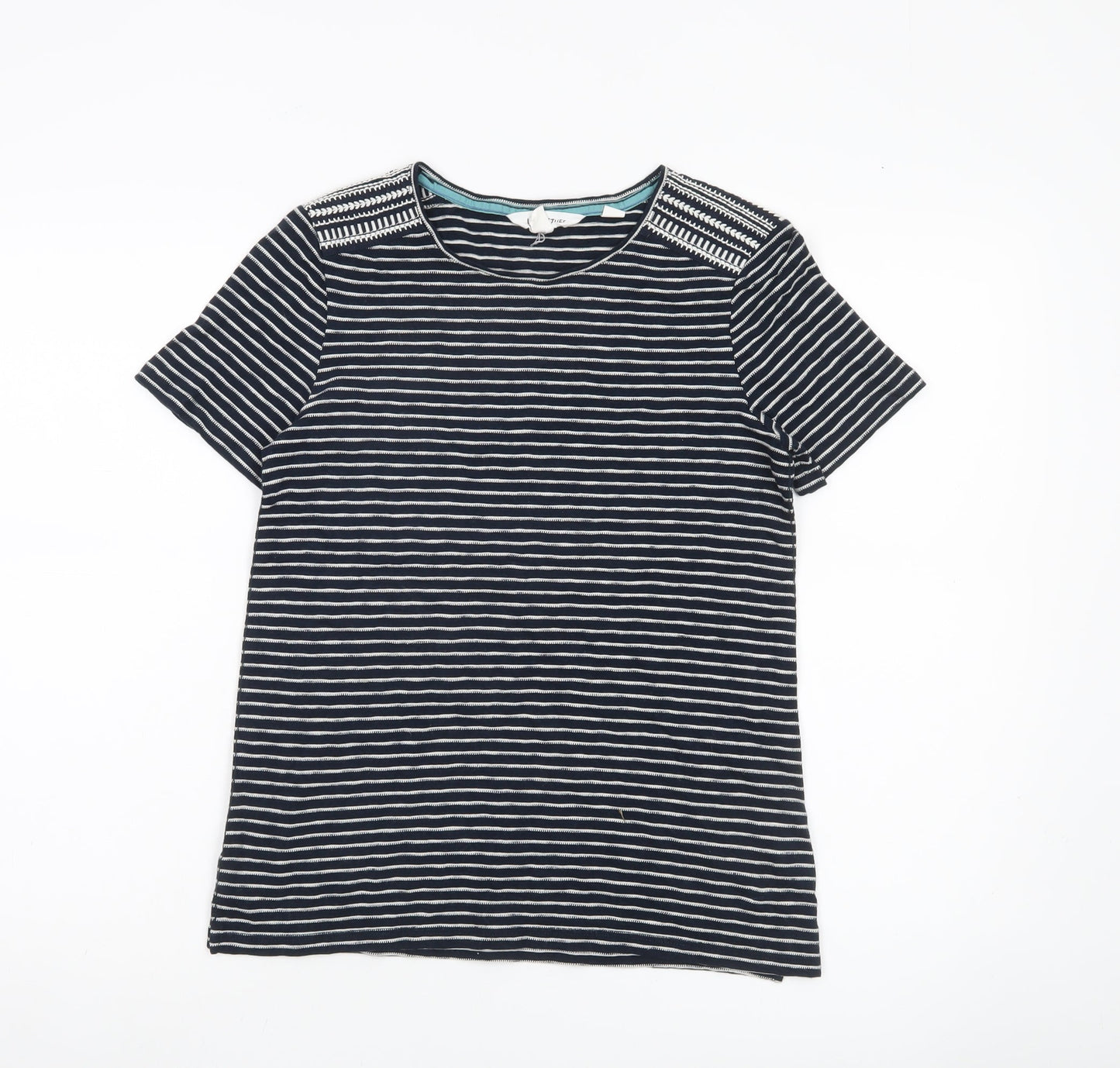Womens UK Size 6 White Stuff Blue Basic T-Shirt