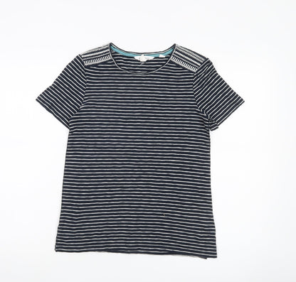 Womens UK Size 6 White Stuff Blue Basic T-Shirt