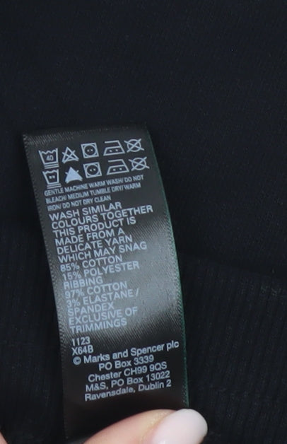 Marks and Spencer Women’s Black Size 20 Sweat Shorts with Pockets