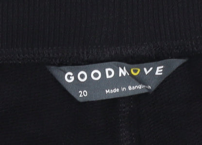 Marks and Spencer Women’s Black Size 20 Sweat Shorts with Pockets