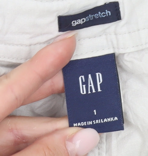 Womens UK Size 4 Gap Regular Fit Cargo Beige Trousers