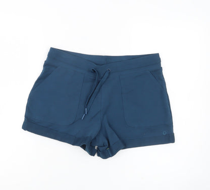 Marks and Spencer Womens Blue Size 10 Sweat Shorts Comfort Pockets