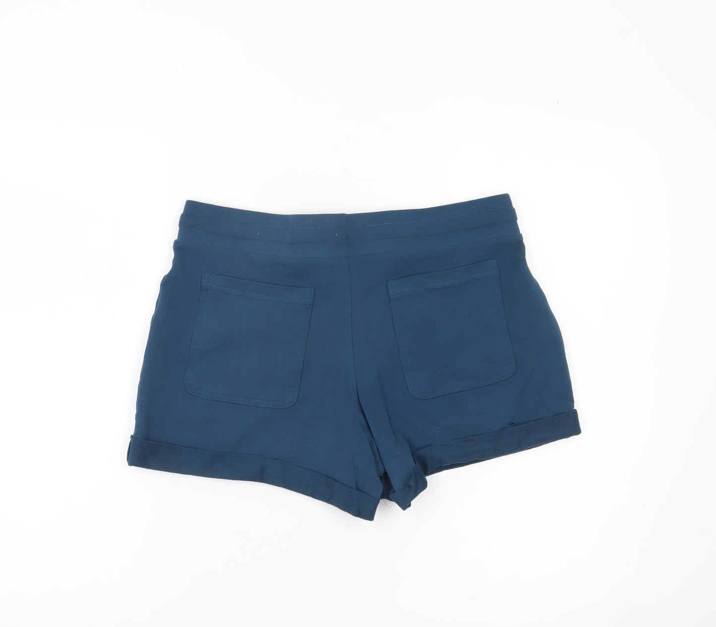 Marks and Spencer Womens Blue Size 10 Sweat Shorts Comfort Pockets
