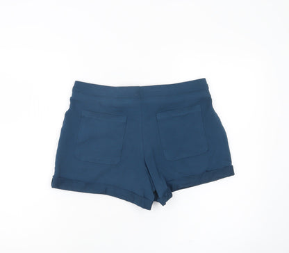 Marks and Spencer Womens Blue Size 10 Sweat Shorts Comfort Pockets