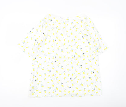 Womens UK Size 20 Marks and Spencer White Basic T-Shirt