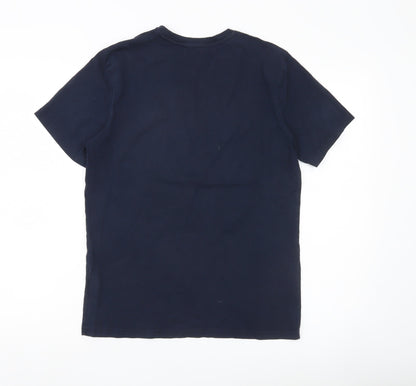 Ralph Lauren Men’s Blue Small Slim Fit Crew Neck Cotton T-Shirt