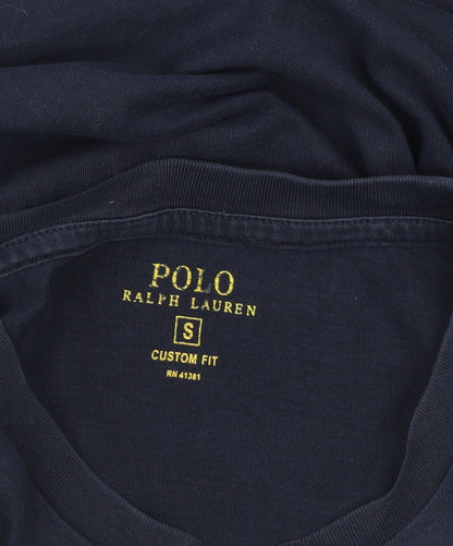 Ralph Lauren Men’s Blue Small Slim Fit Crew Neck Cotton T-Shirt