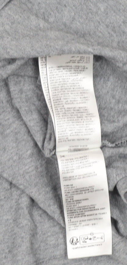 Puma Men's Grey Small Sportswear Logo Short Sleeve T-Shirt