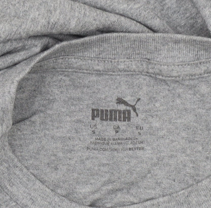 Puma Men's Grey Small Sportswear Logo Short Sleeve T-Shirt