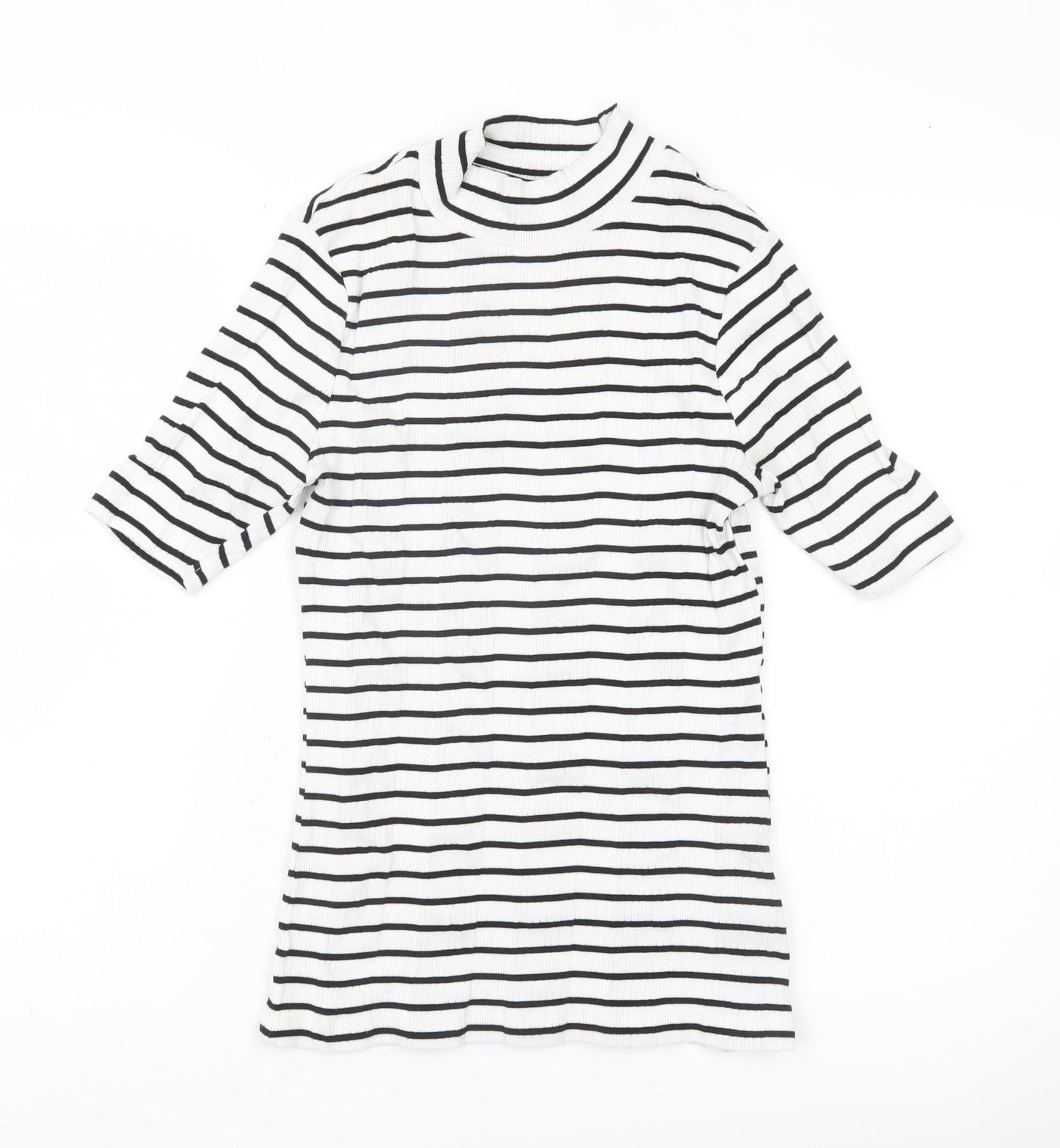 Womens UK Size 8 Marks and Spencer White Basic T-Shirt