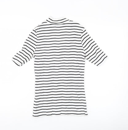 Womens UK Size 8 Marks and Spencer White Basic T-Shirt