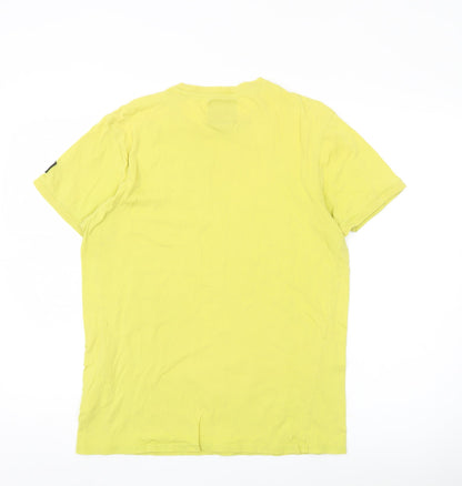 Mens UK Size M Firetrap Yellow  T-Shirt
