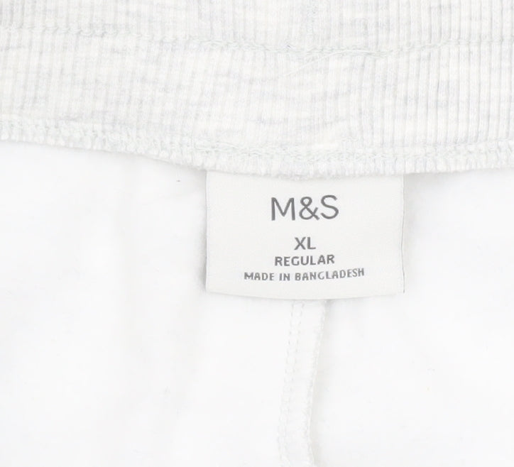 Marks and Spencer Mens Grey XL Sweat Shorts Casual Elastic Waist