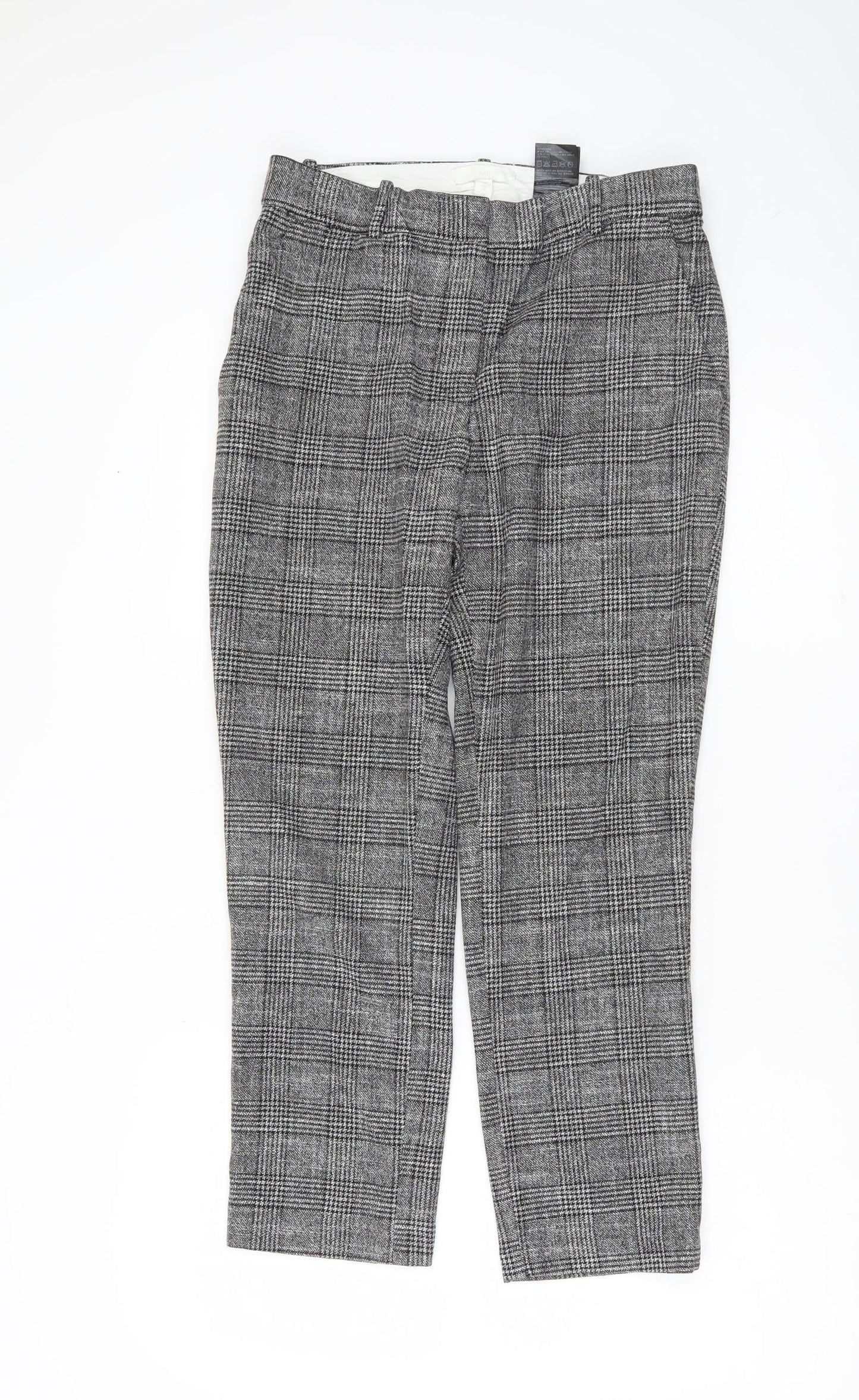 Womens UK Size 10 H&M Regular Fit Business Workwear Casual Grey Trousers