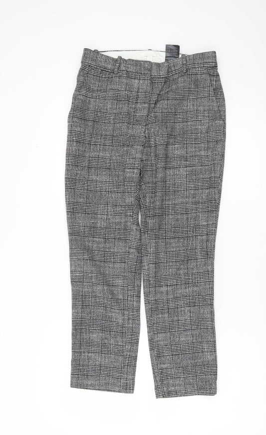 Womens UK Size 10 H&M Regular Fit Business Workwear Casual Grey Trousers
