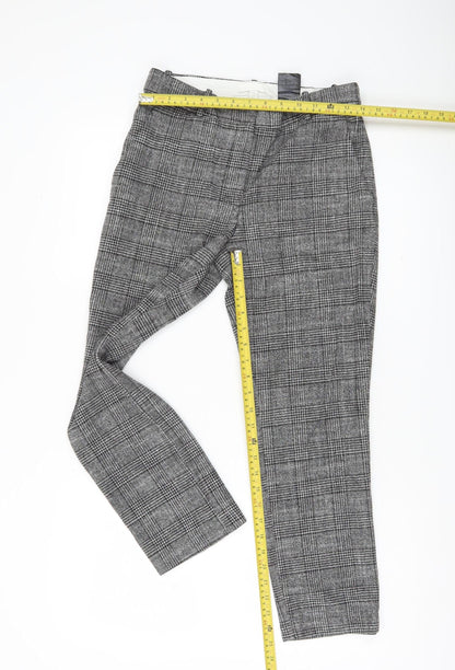 Womens UK Size 10 H&M Regular Fit Business Workwear Casual Grey Trousers