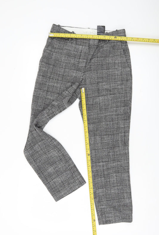 Womens UK Size 10 H&M Regular Fit Business Workwear Casual Grey Trousers