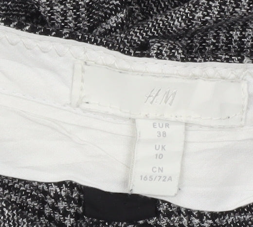 Womens UK Size 10 H&M Regular Fit Business Workwear Casual Grey Trousers