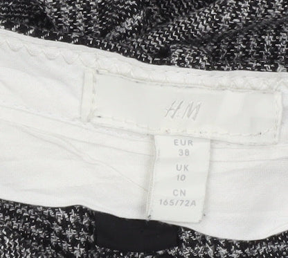 Womens UK Size 10 H&M Regular Fit Business Workwear Casual Grey Trousers