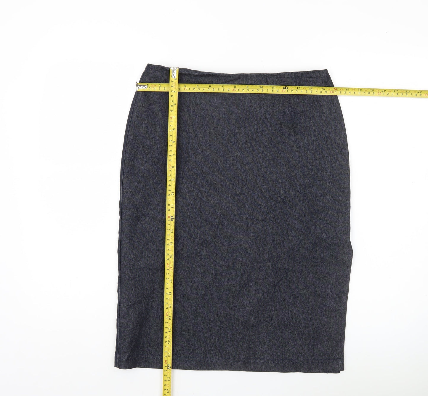 Womens UK Size 12 Topshop Straight & Pencil Denim Skirt