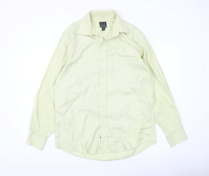 Jos. A. Bank Men's Green Slim Fit Long Sleeve Cotton Shirt M