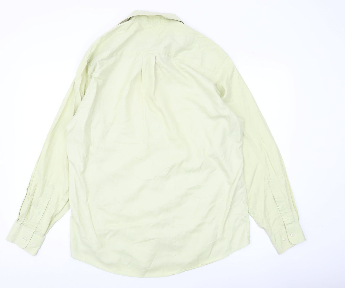 Jos. A. Bank Men's Green Slim Fit Long Sleeve Cotton Shirt M