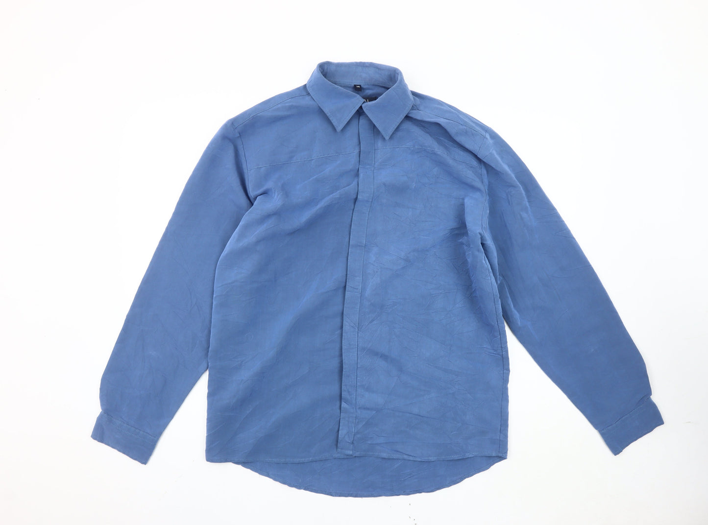 Cignal Collection Men’s Blue M Long Sleeve Button-Up Shirt