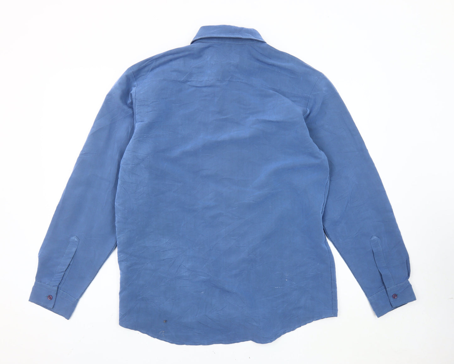 Cignal Collection Men’s Blue M Long Sleeve Button-Up Shirt