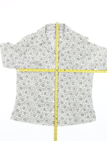 Womens UK Size 12 Honor Millburn Multicoloured Classic Button-Up