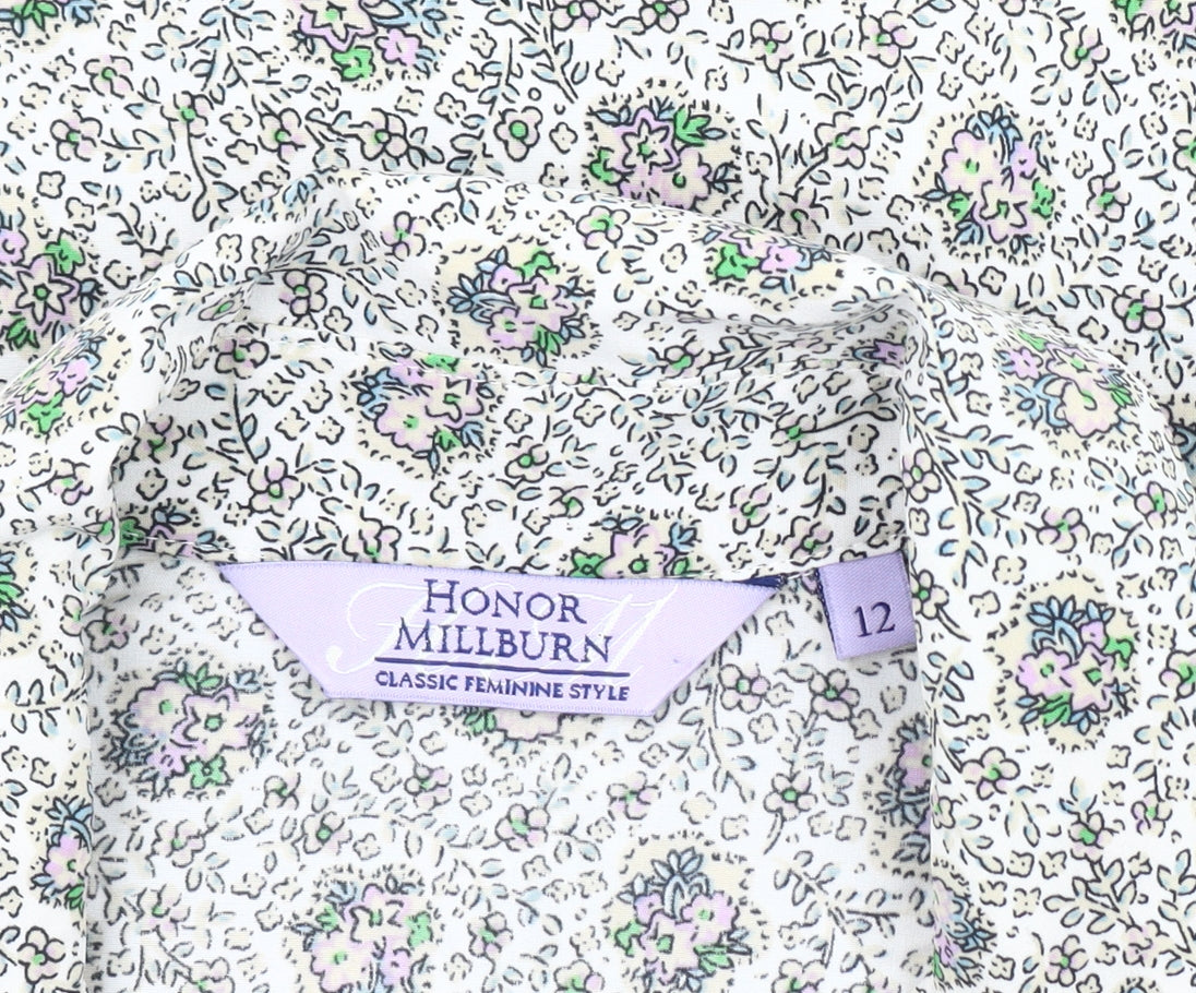 Womens UK Size 12 Honor Millburn Multicoloured Classic Button-Up