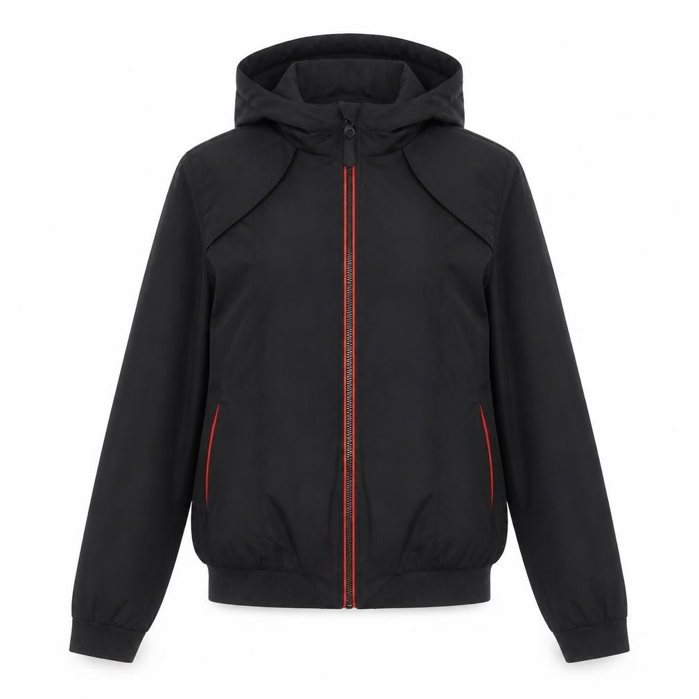 Womens UK Size 8 Zara Black Windbreaker Coat