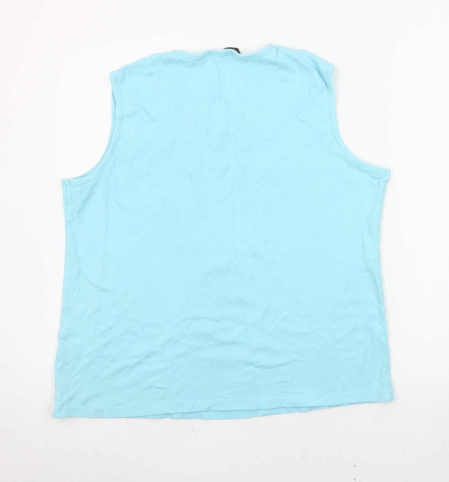 Womens UK Size 22 Isle Essentials Blue Basic Tank