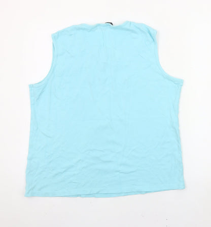 Womens UK Size 22 Isle Essentials Blue Basic Tank