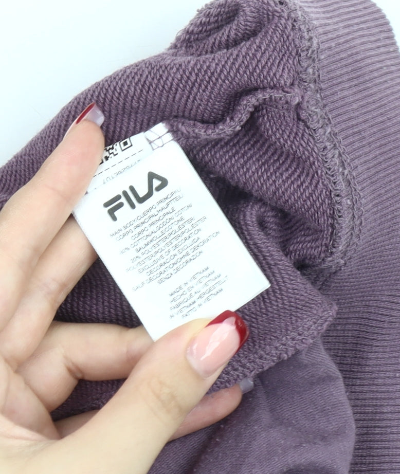 Fila Womens Purple Jogger Sweatpants Size S Cotton Blend Activewear