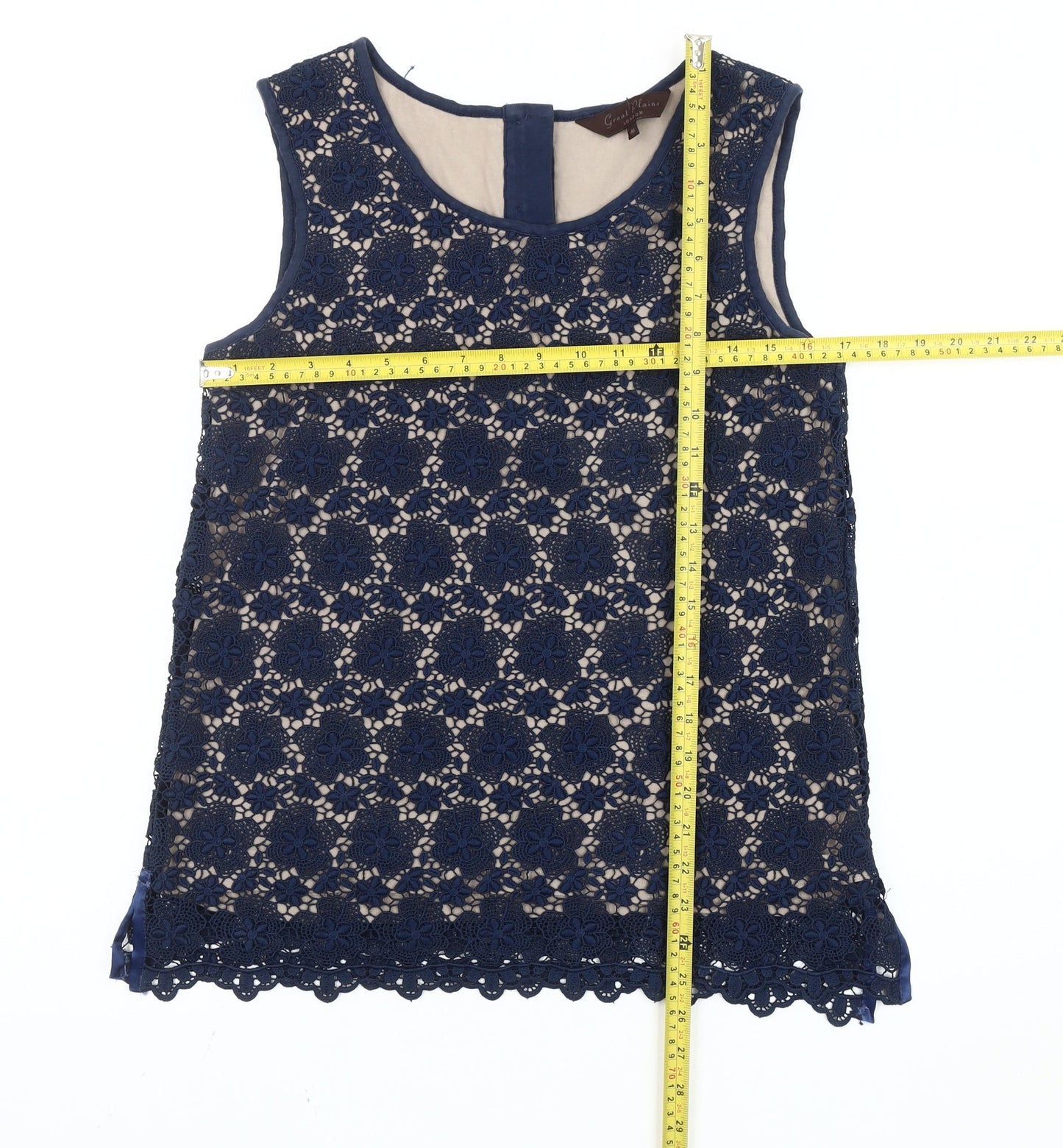 Womens UK Size M Great Plains Blue Camisole Blouse