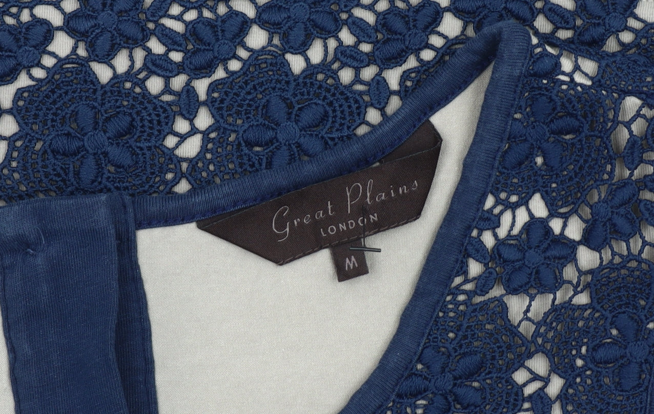 Womens UK Size M Great Plains Blue Camisole Blouse