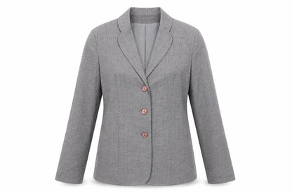 Jenny Loyd Women’s Grey Size 12 Single-Breasted Suit Jacket