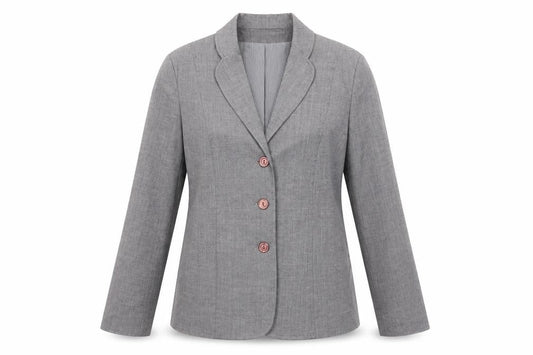 Jenny Loyd Women’s Grey Size 12 Single-Breasted Suit Jacket
