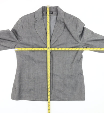 Jenny Loyd Women’s Grey Size 12 Single-Breasted Suit Jacket