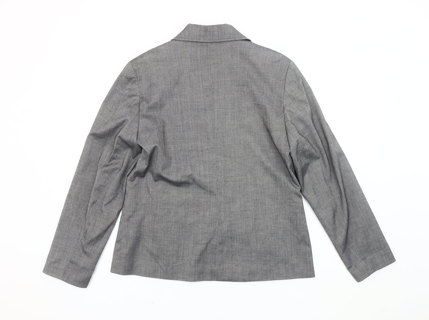 Jenny Loyd Women’s Grey Size 12 Single-Breasted Suit Jacket