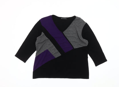 Womens UK Size 18 Just Elegance Multicoloured Pullover Jumper
