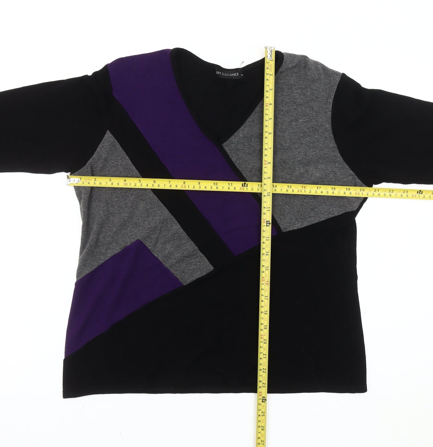 Womens UK Size 18 Just Elegance Multicoloured Pullover Jumper