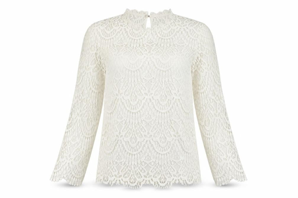 Womens UK Size M Zara Ivory Basic Blouse