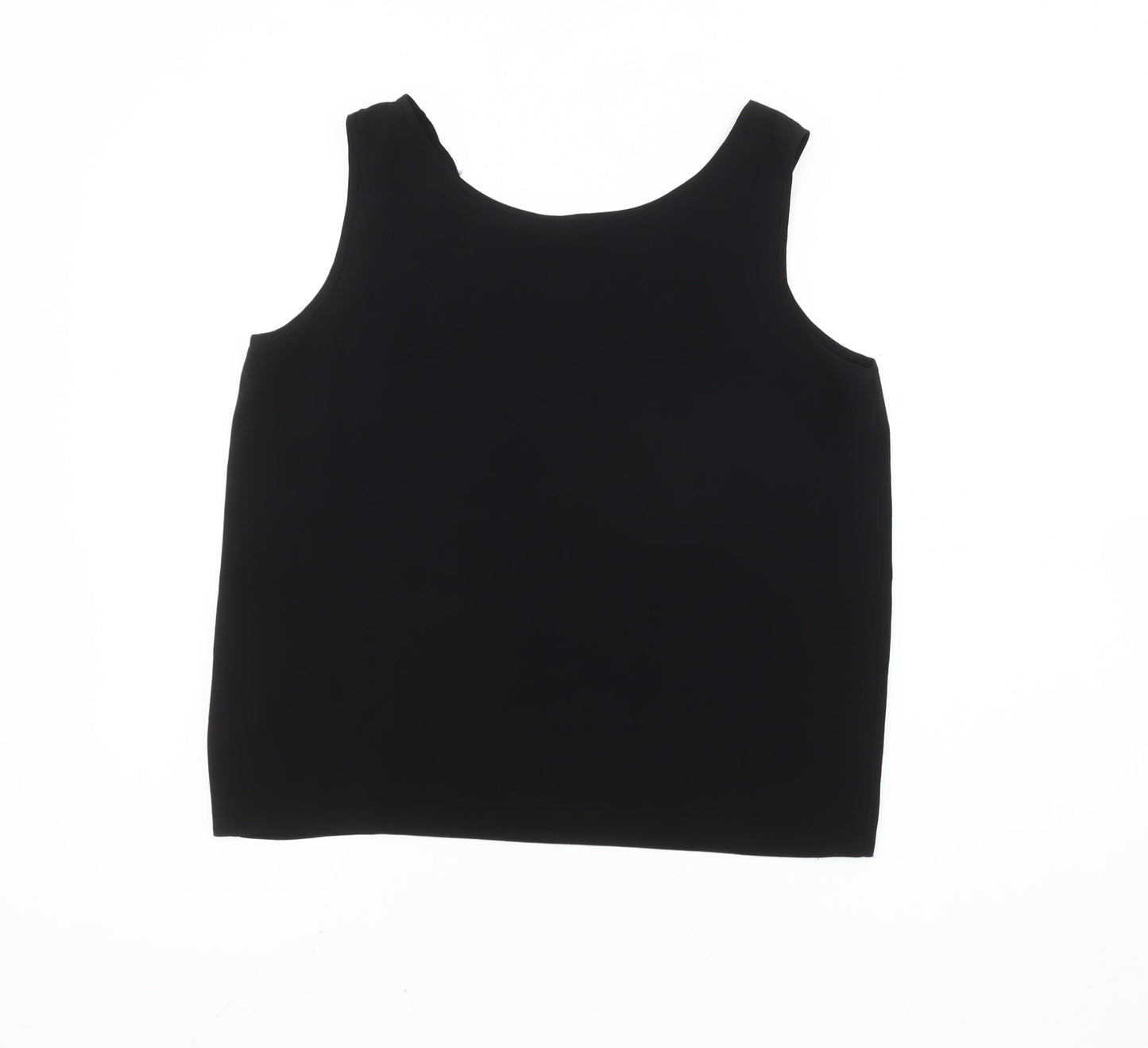 Womens UK Size 14 C&A Black Basic Tank