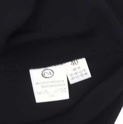 Womens UK Size 14 C&A Black Basic Tank