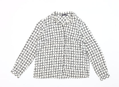Womens UK Size 12 Marks and Spencer White Basic Blouse